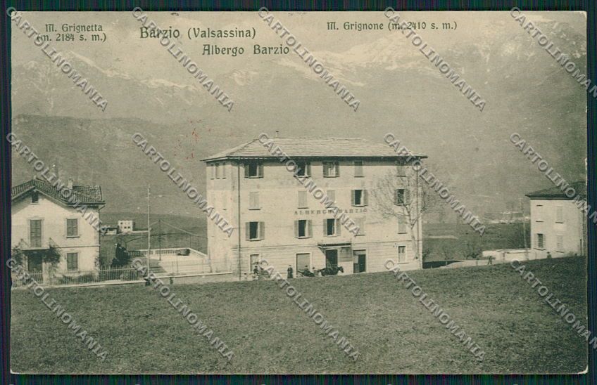 Lecco Barzio cartolina EE5555 – fronte