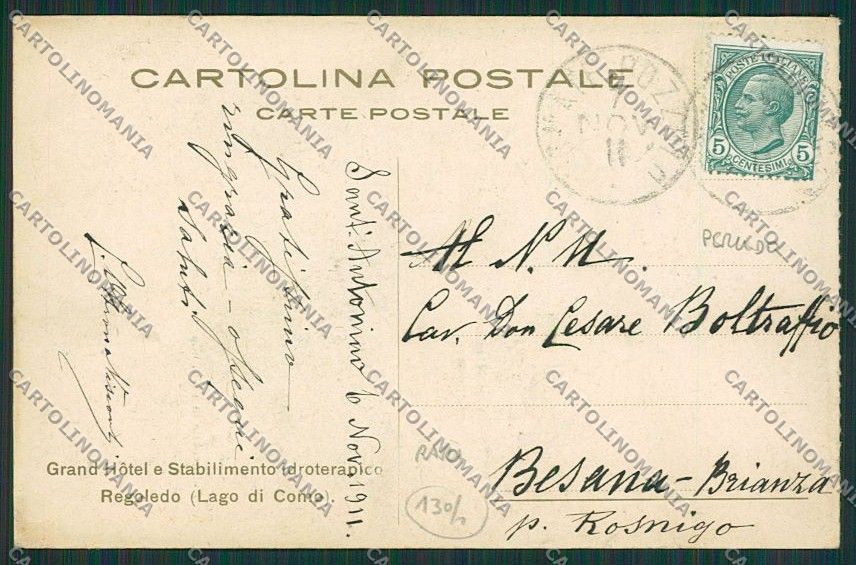 Como Regoledo Postino Auto cartolina EE5562 – retro