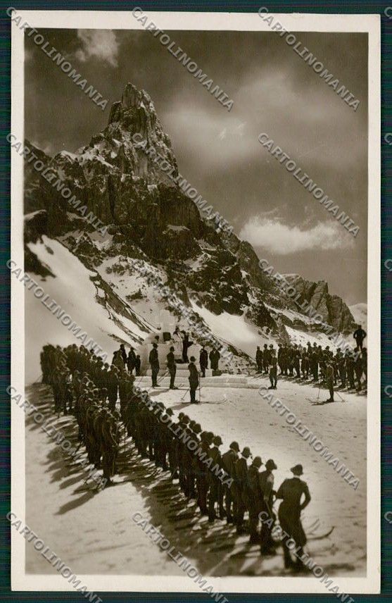 Trento Passo Rolle Guardia di Finanza Sci Foto cartolina EE5597 – fronte
