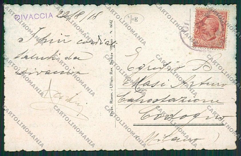 Slovenia Divaccia Stazione Treno cartolina EE5608 – retro