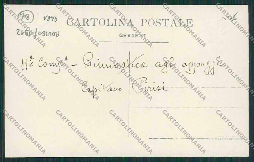 Rovigo Caserma Battaglione Fanteria Esercizi Ginnici Foto cartolina EE5658 – retro