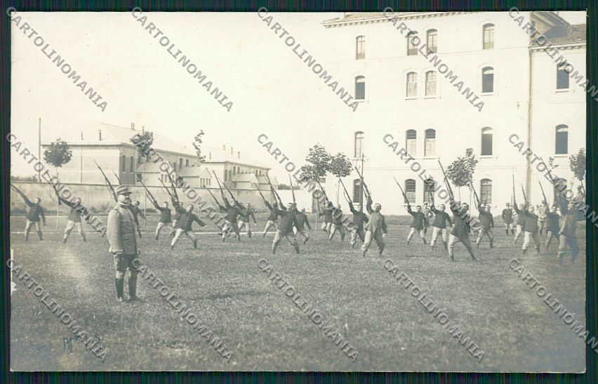 Rovigo Caserma Battaglione Fanteria Esercizi Ginnici Foto cartolina EE5660 – fronte