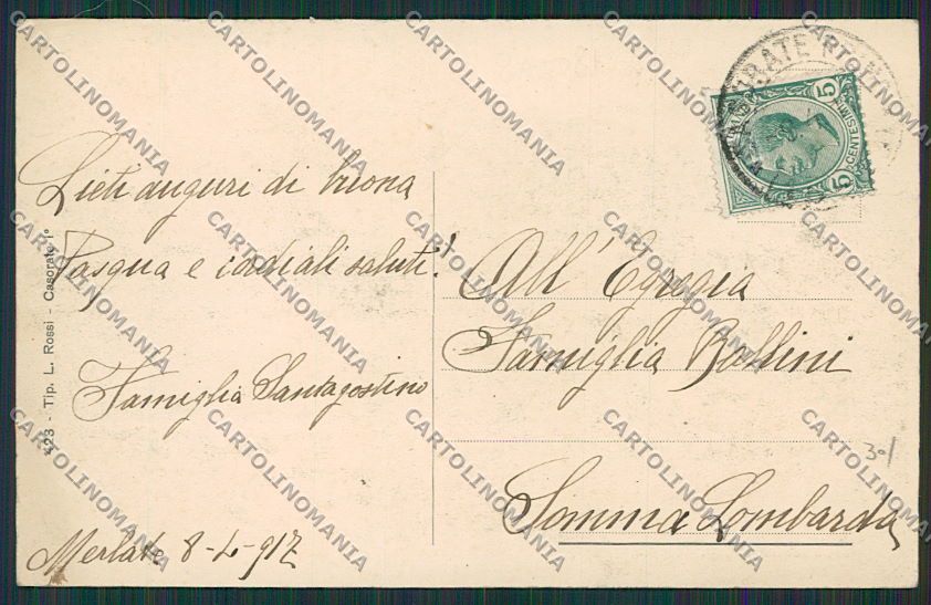 Pavia Casorate Primo cartolina EE5669 – retro