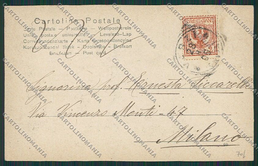 Pavia Varzi cartolina EE5679 – retro