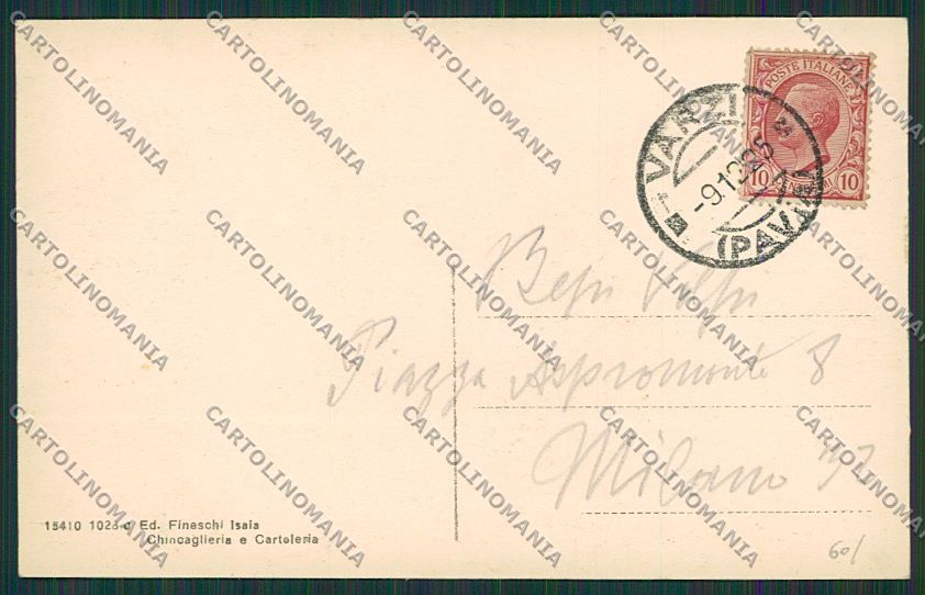 Pavia Varzi cartolina EE5680 – retro