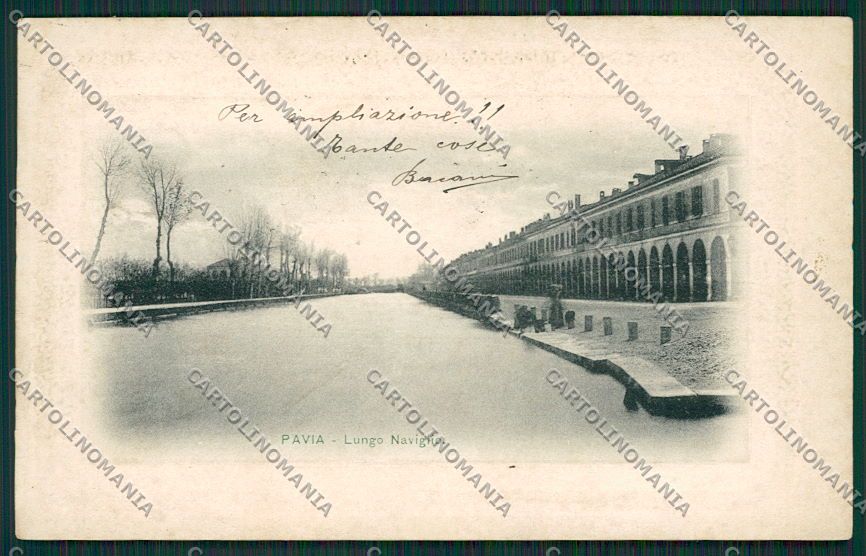 Pavia Città Naviglio cartolina EE5700 – fronte