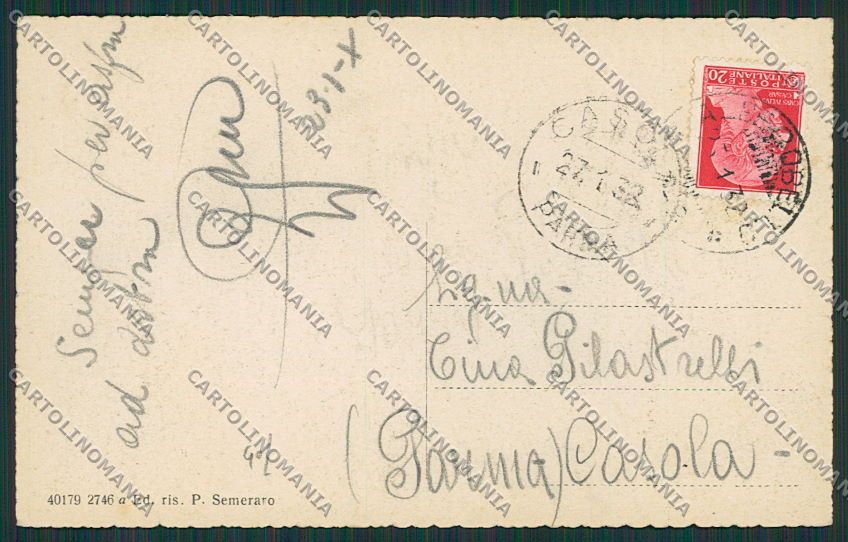 Taranto Martina Franca cartolina EE5701 – retro