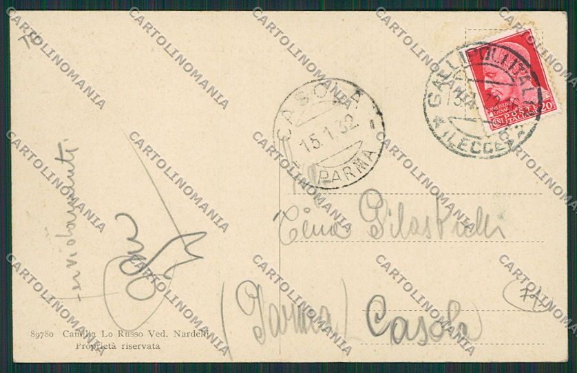 Taranto Pulzano cartolina EE5702 – retro