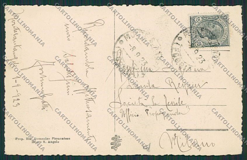 Foggia Monte Sant'Angelo cartolina EE5715 – retro