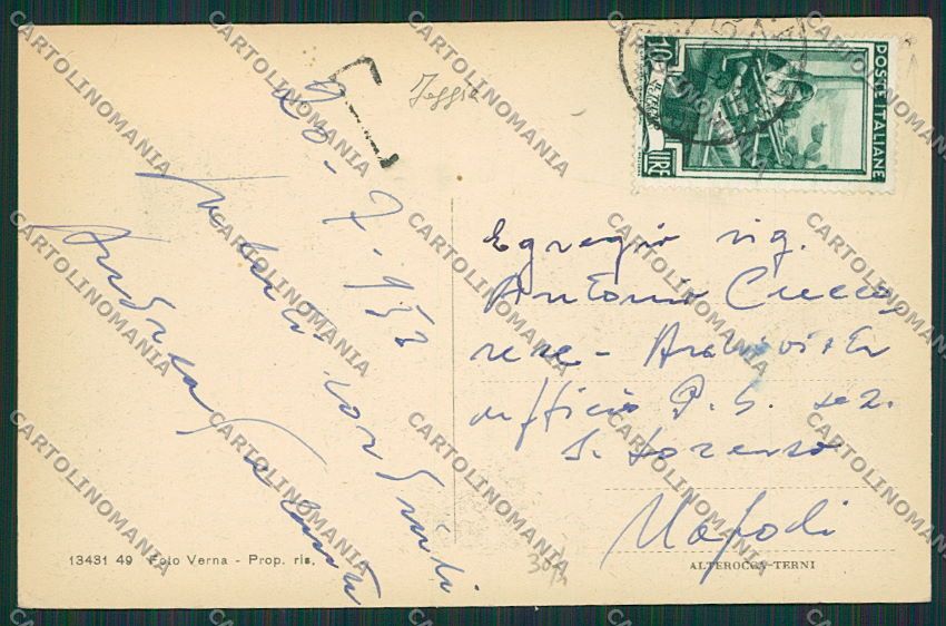 Foggia Roseto Valfortore cartolina EE5716 – retro