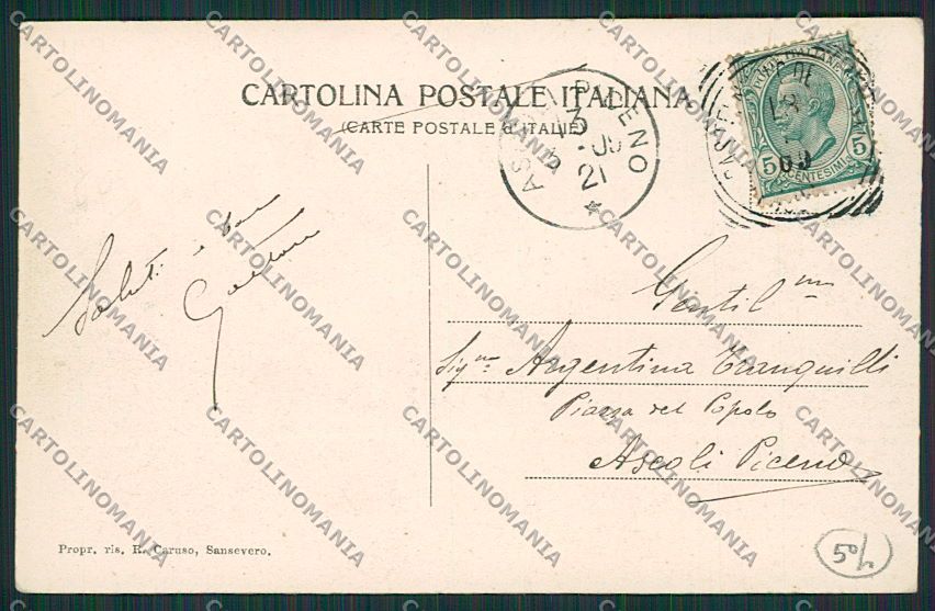 Foggia Castelnuovo della Daunia cartolina EE5724 – retro