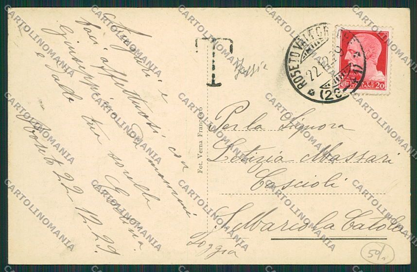 Foggia Roseto Valfortore cartolina EE5734 – retro