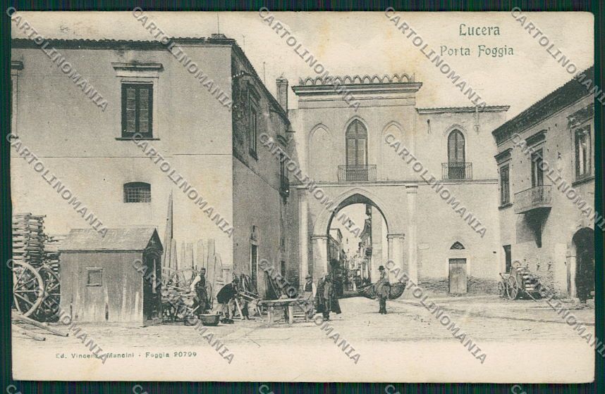 Foggia Lucera Porta SCOLLATA cartolina EE5754 – fronte