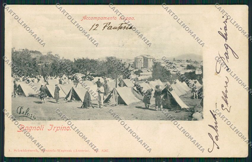 Avellino Bagnoli Irpino Fanteria cartolina EE5898 – fronte
