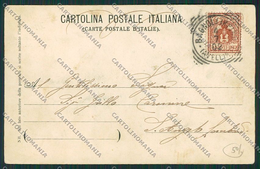 Avellino Bagnoli Irpino Fanteria cartolina EE5902 – retro