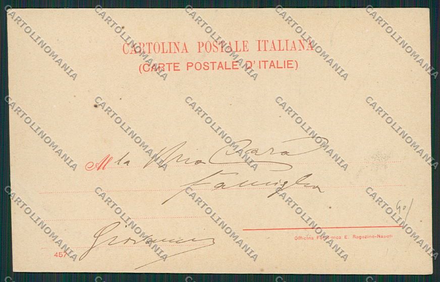 Avellino Bagnoli Irpino Fanteria cartolina EE5906 – retro