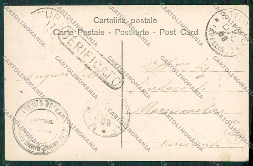 Avellino Sturno Banda Musicale Puccini cartolina EE5908 – retro