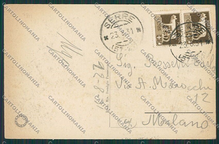 Salerno Serre cartolina EE5915 – retro