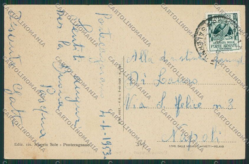 Salerno Pontecagnano cartolina EE5917 – retro