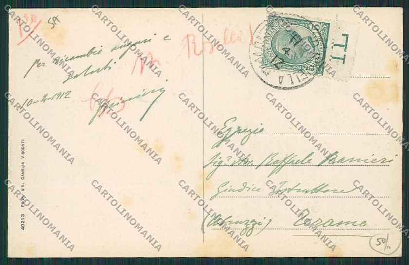 Salerno Montecorvino Rovella cartolina EE5927 – retro
