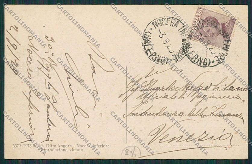 Salerno Nocera cartolina EE5957 – retro