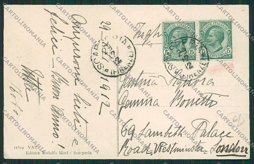 Firenze Scarperia cartolina EE5974 – retro
