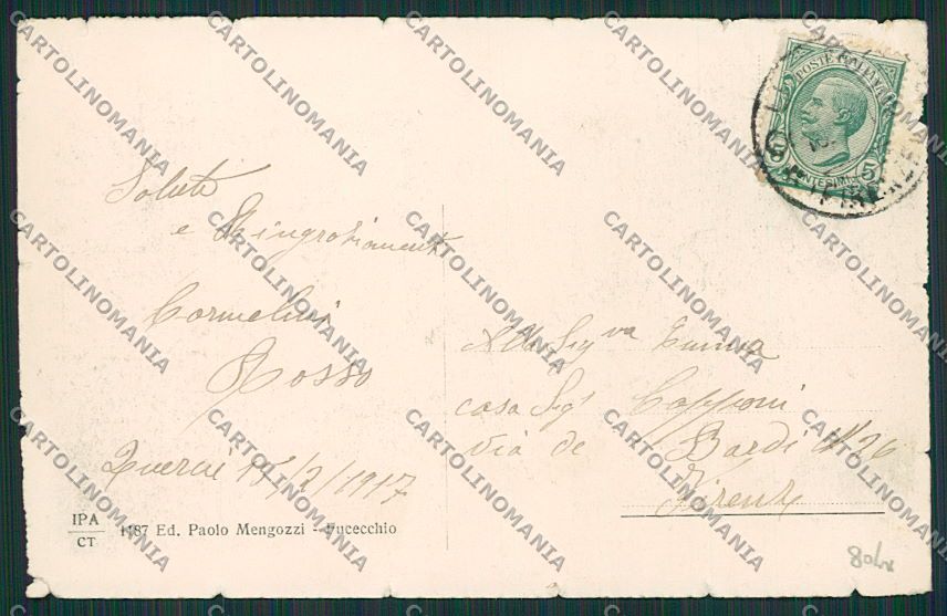 Firenze Fucecchio PIEGA cartolina EE5985 – retro