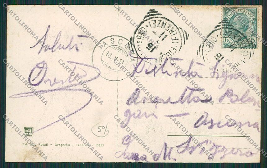 Firenze Figline ABRASA cartolina EE5987 – retro