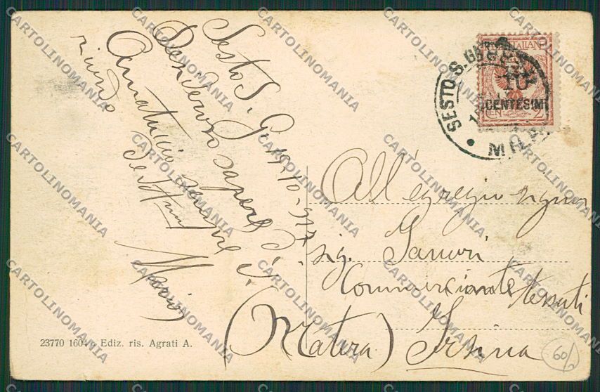 Milano Sesto San Giovanni cartolina EE6028 – retro
