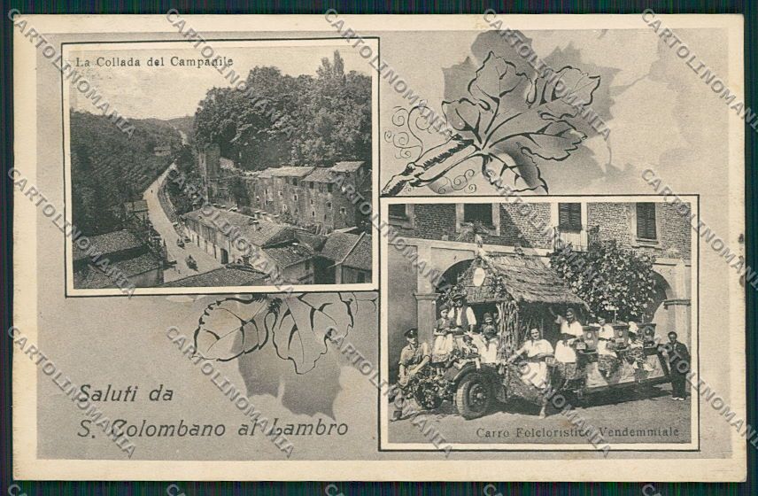 Milano San Colombano al Lambro Vendemmia cartolina EE6037 – fronte
