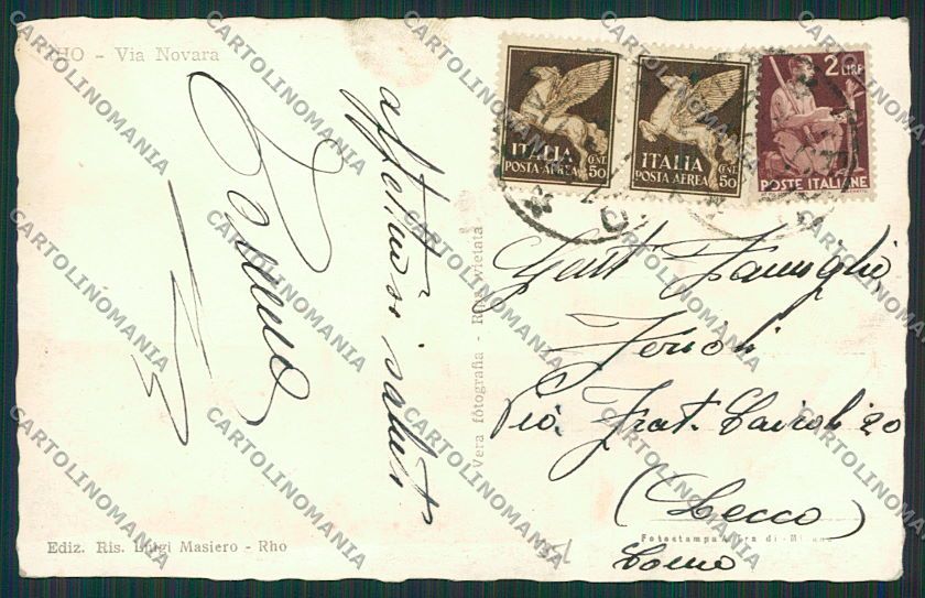 Milano Rho Foto cartolina EE6045 – retro