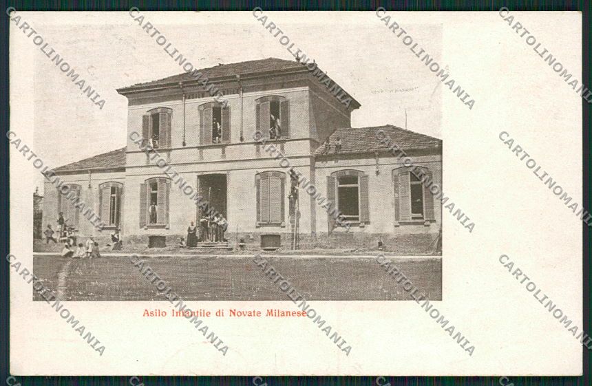Milano Novate Milanese Asilo cartolina EE6060 – fronte