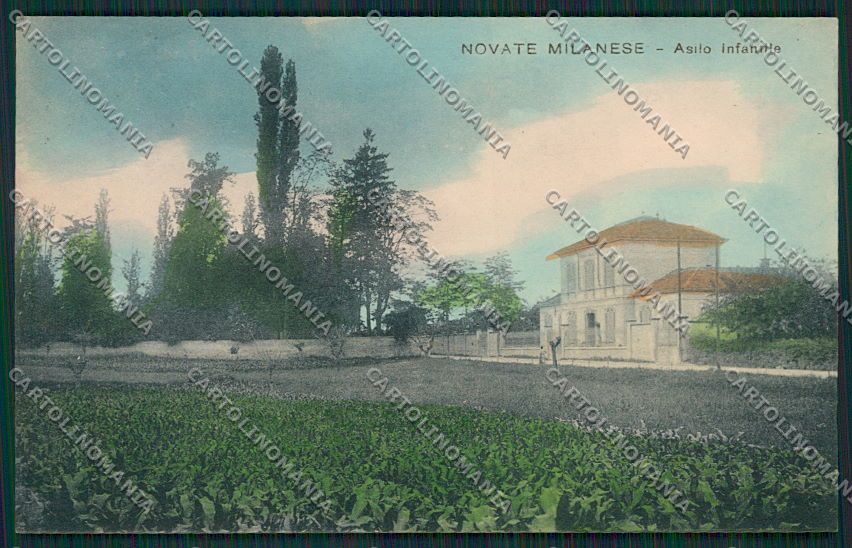 Milano Novate Milanese Asilo cartolina EE6062 – fronte