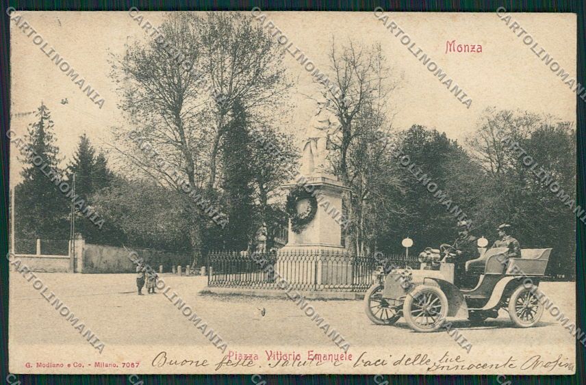 Milano Monza Auto cartolina EE6073 – fronte