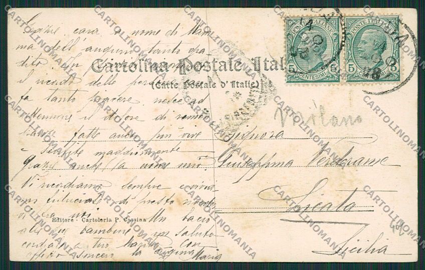 Milano Meda cartolina EE6093 – retro