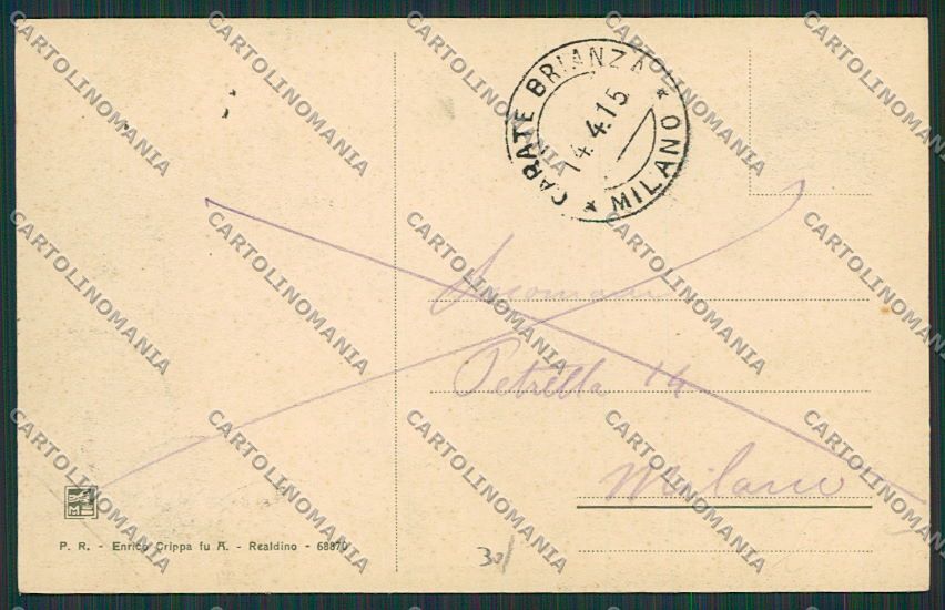 Milano Carate Brianza Realdino cartolina EE6127 – retro