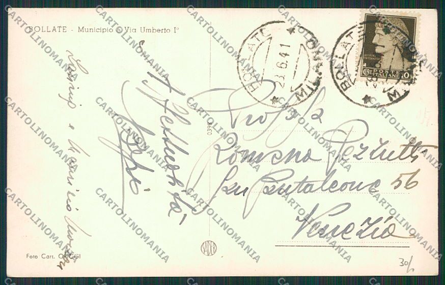 Milano Bollate Foto cartolina EE6141 – retro