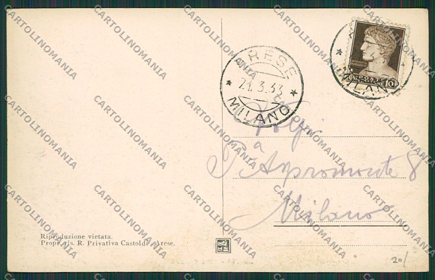 Milano Arese cartolina EE6144 – retro