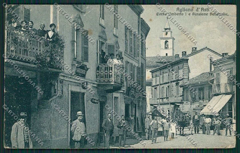 Asti Agliano PIEGHINE cartolina EE6161 – fronte