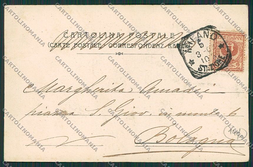 Asti Città Fiera Equina 1903 cartolina EE6167 – retro