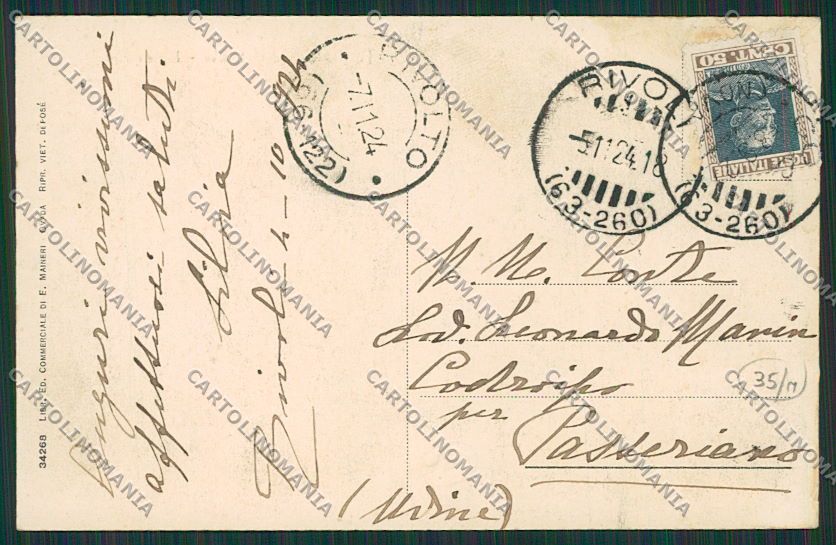 Alessandria Tagliolo Monferrato cartolina EE6188 – retro