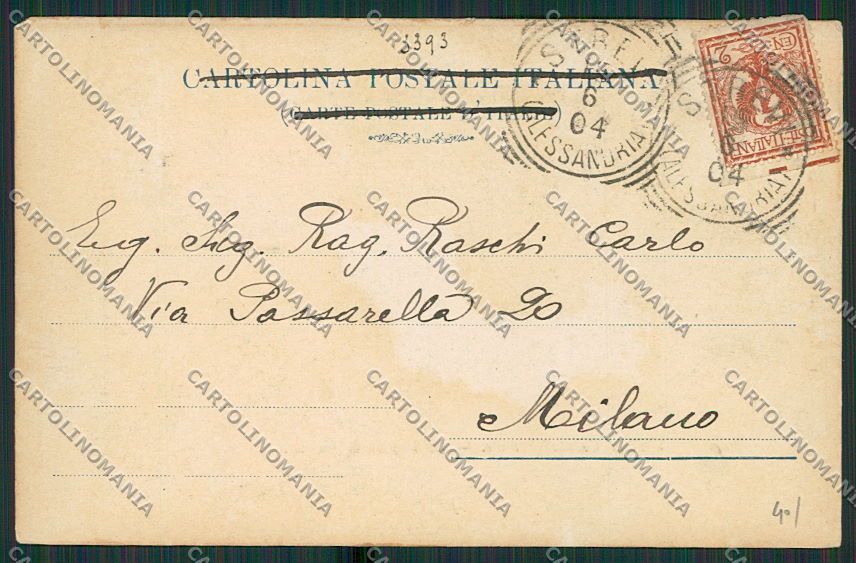 Alessandria Strevi cartolina EE6190 – retro
