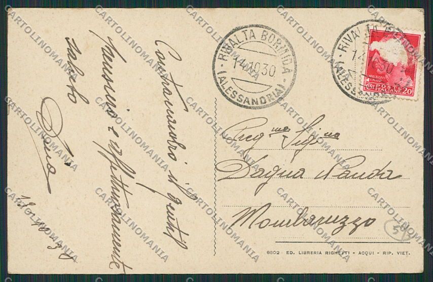 Alessandria Rivalta Bormida Asilo cartolina EE6201 – retro