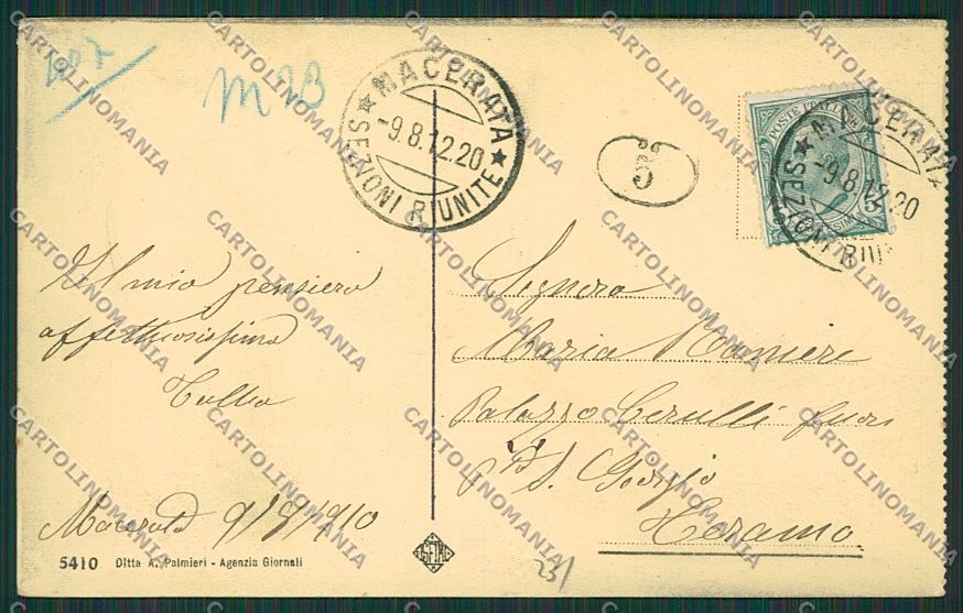 Macerata Città cartolina EE6219 – retro