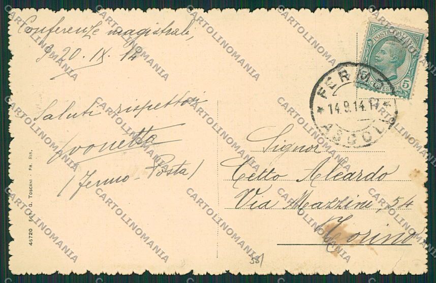 Ascoli Piceno Fermo cartolina EE6229 – retro