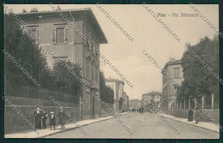 Pisa Città Via Fibonacci cartolina EE6275 – fronte