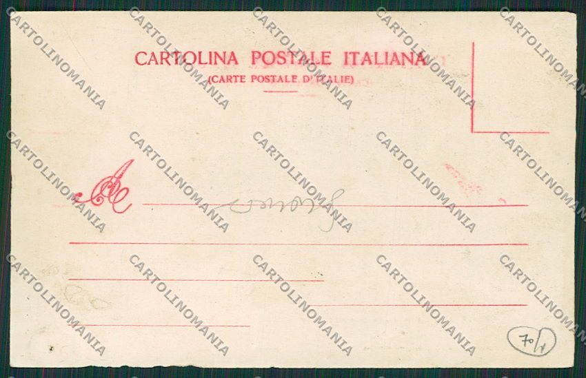 Pisa Città Savoia FORO ABRASA SCOLLATA cartolina EE6279 – retro