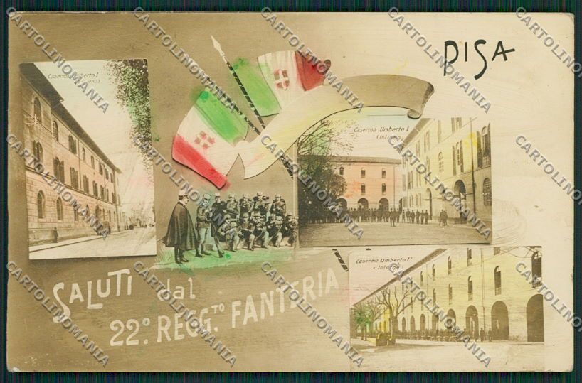 Pisa Città Fanteria Foto cartolina EE6280 – fronte