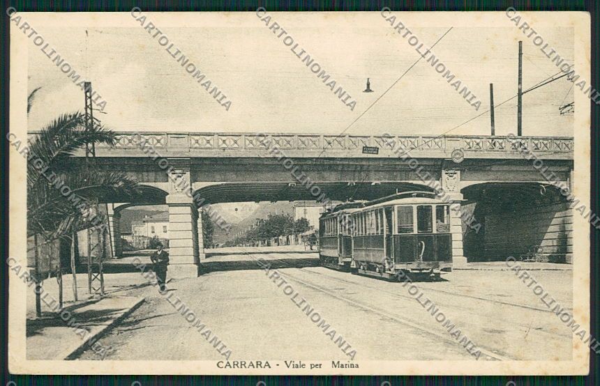 Massa Carrara Tram cartolina EE6290 – fronte