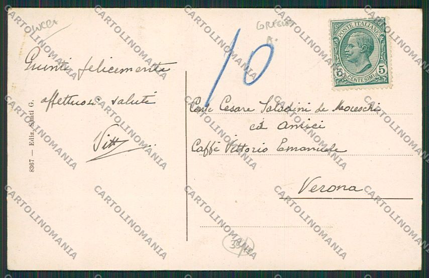 Lucca Capanne di Vitiana cartolina EE6319 – retro